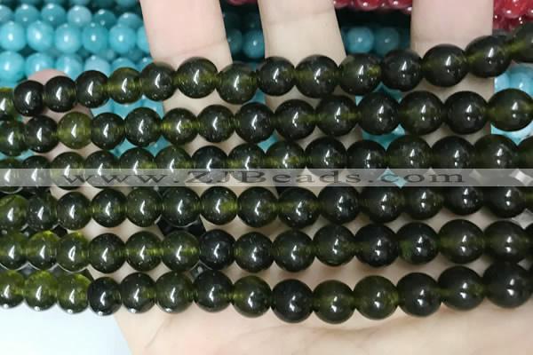 CCN5423 15 inches 8mm round candy jade beads Wholesale