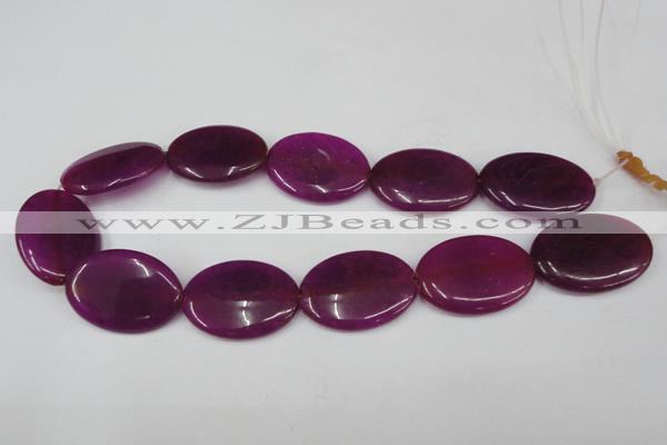 CCN557 15.5 inches 25*35mm oval candy jade beads wholesale