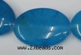 CCN559 15.5 inches 25*35mm oval candy jade beads wholesale