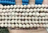 CCN5600 15 inches 8mm round matte candy jade beads Wholesale