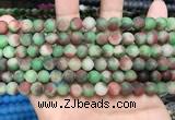 CCN5623 15 inches 8mm round matte candy jade beads Wholesale