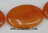 CCN565 15.5 inches 25*35mm oval candy jade beads wholesale