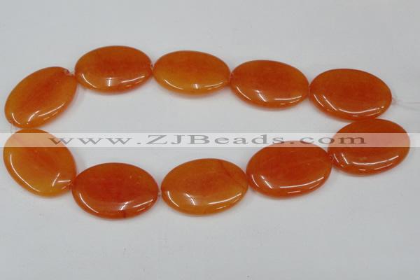 CCN565 15.5 inches 25*35mm oval candy jade beads wholesale