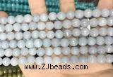 CCN5651 15 inches 8mm faceted round candy jade beads