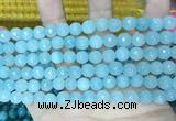 CCN5661 15 inches 8mm faceted round candy jade beads