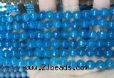 CCN5663 15 inches 8mm faceted round candy jade beads