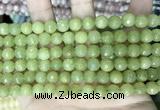 CCN5670 15 inches 8mm faceted round candy jade beads