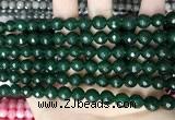 CCN5674 15 inches 8mm faceted round candy jade beads