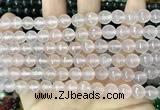 CCN5676 15 inches 8mm faceted round candy jade beads
