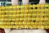 CCN5707 15 inches 8mm faceted round candy jade beads