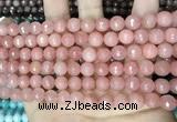 CCN5714 15 inches 8mm faceted round candy jade beads