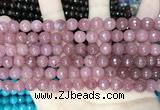 CCN5716 15 inches 8mm faceted round candy jade beads