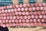 CCN5724 15 inches 8mm faceted round candy jade beads