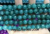 CCN5783 15 inches 10mm faceted round candy jade beads