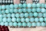 CCN5785 15 inches 10mm faceted round candy jade beads