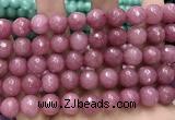 CCN5803 15 inches 10mm faceted round candy jade beads