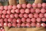 CCN5843 15 inches 8mm faceted nuggets candy jade beads Wholesale