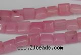 CCN586 15.5 inches 8*8mm square candy jade beads wholesale