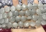 CCN5860 15 inches 15mm flat round candy jade beads Wholesale