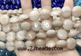 CCN5863 15 inches 15mm flat round candy jade beads Wholesale