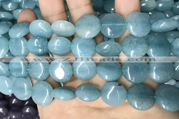 CCN5888 15 inches 15mm flat round candy jade beads Wholesale