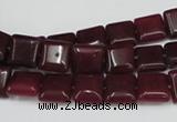 CCN589 15.5 inches 10*10mm square candy jade beads wholesale