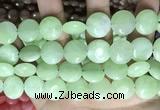 CCN5901 15 inches 15mm flat round candy jade beads Wholesale