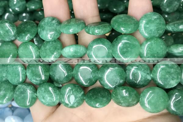 CCN5906 15 inches 15mm flat round candy jade beads Wholesale