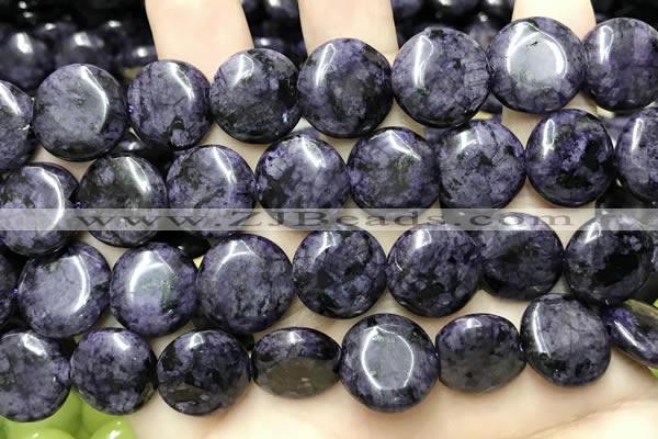 CCN5917 15 inches 15mm flat round candy jade beads Wholesale