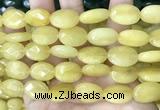 CCN5967 15 inches 13*18mm faceted oval candy jade beads