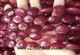 CCN5970 15 inches 13*18mm faceted oval candy jade beads