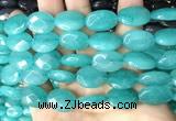 CCN5972 15 inches 13*18mm faceted oval candy jade beads