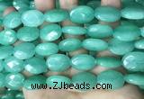 CCN5973 15 inches 13*18mm faceted oval candy jade beads