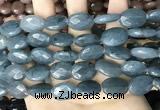 CCN5982 15 inches 13*18mm faceted oval candy jade beads