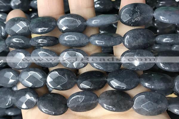 CCN5983 15 inches 13*18mm faceted oval candy jade beads