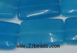 CCN614 15.5 inches 20*30mm rectangle candy jade beads wholesale