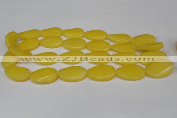 CCN616 15.5 inches 22*30mm twisted oval candy jade beads wholesale