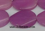 CCN617 15.5 inches 22*30mm twisted oval candy jade beads wholesale