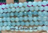 CCN6324 15.5 inches 8mm faceted round candy jade beads Wholesale