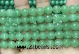 CCN6329 15.5 inches 8mm faceted round candy jade beads Wholesale