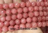 CCN6345 6mm, 8mm, 10mm, 12mm & 14mm faceted round candy jade beads
