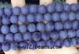 CCN6362 15.5 inches 6mm, 8mm, 10mm & 12mm round matte candy jade beads