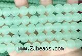 CCN6365 15.5 inches 6mm, 8mm, 10mm & 12mm round matte candy jade beads