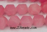 CCN661 15.5 inches 15*15mm faceted nuggets candy jade beads