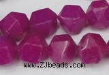 CCN665 15.5 inches 15*15mm faceted nuggets candy jade beads