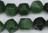CCN667 15.5 inches 15*15mm faceted nuggets candy jade beads