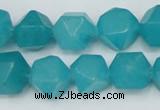 CCN668 15.5 inches 15*15mm faceted nuggets candy jade beads