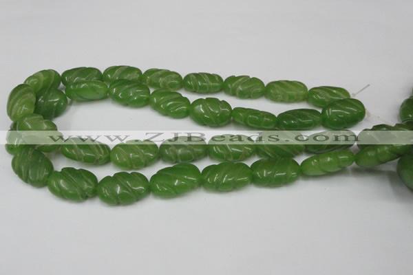 CCN683 15.5 inches 15*23mm carved oval candy jade beads wholesale