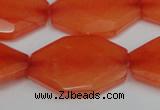CCN690 15.5 inches 20*30mm faceted octagonal candy jade beads