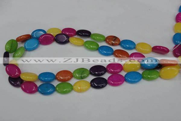 CCN725 15.5 inches 13*18mm oval candy jade beads wholesale